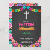 Invitation à Fiesta baptism (Devant / Derrière)