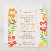 Invitation à fleur d'hibiscus hawaïens (Devant)