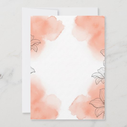 Invitation à fleurs (Dos)