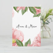 Invitation à fleurs mariages (Debout devant)