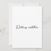 Invitation à fleurs mariages (Dos)