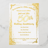 Invitation à foil 50e anniversaire (Recto)