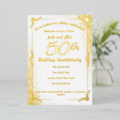 Invitation à foil 50e anniversaire (Debout devant)