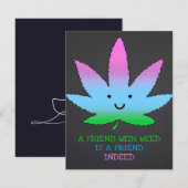Invitation A Friend With Weed (Devant / Derrière)