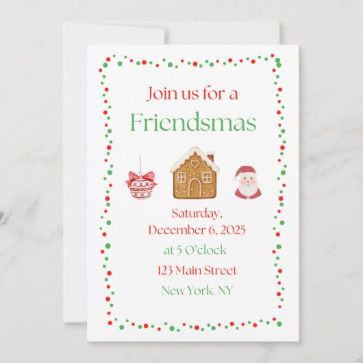 Invitation à Friendsmas (Devant)