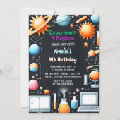 Invitation À Fun Lab Kids Geek Nerd Mad Science 9e anniversai (Devant)