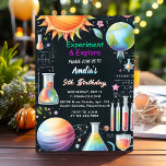 Invitation À Fun Lab Kids Geek Nerd Mad Science 9e anniversai<br><div class="desc">Faites preuve de curiosité avec notre "Fun Lab Kids Geek Nerd Mad Science 9th Birthday Invitation" ! Parfait pour les scientifiques en herbe, ce design animé et coloré prépare le terrain à une fête passionnante, remplie d'expériences. Les graphismes ludiques et les éléments ludiques captiveront vos invités, promettant une célébration pleine...</div>