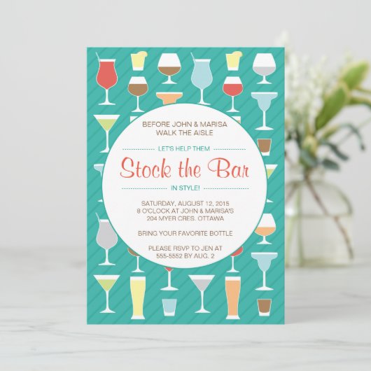 Invitation à garnir le bar (Debout devant)