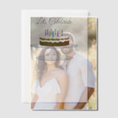 Invitation à gâteau d'anniversaire (Décalage (Couple))