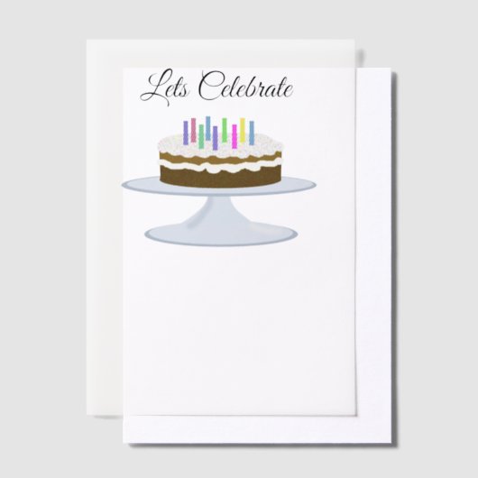 Invitation à gâteau d'anniversaire (Compenser)