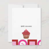 Invitation à gâteau rouge Velvet (Dos)