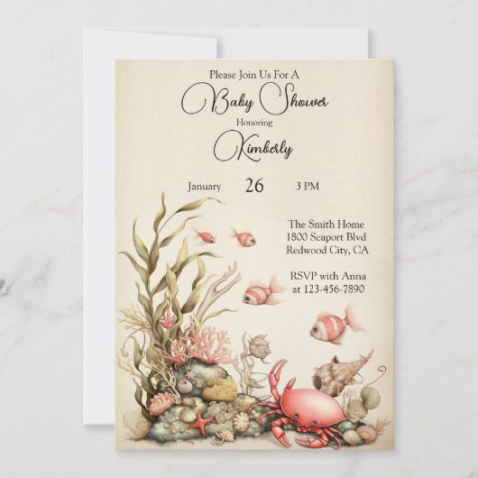 Invitation A Gentle Underwater World (Devant)