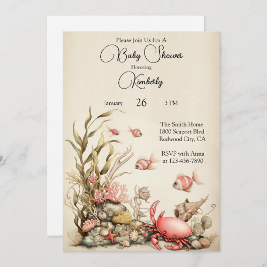 Invitation A Gentle Underwater World (Devant / Derrière)