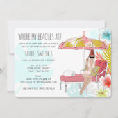 Invitation à Getaway du week-end de plage de Bache (Devant)