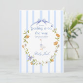 Invitation a gosling is on the way (Debout devant)