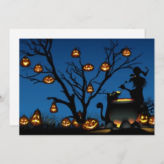 Invitation à Halloween (Devant / Derrière)