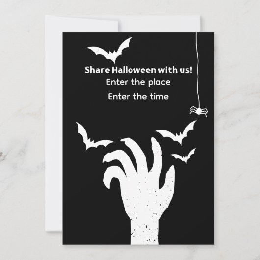 Invitation à Halloween (Devant)