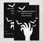 Invitation à Halloween (Devant / Derrière)