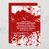 Invitation à Halloween dans une affaire sanglante (Devant / Derrière)