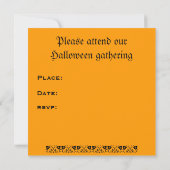 Invitation à Halloween gothique (Dos)