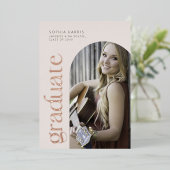 Invitation à huile d'arc neutre moderne (Debout devant)