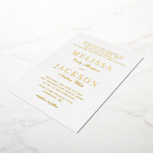 Invitation à huile de Mariage classique et raffiné