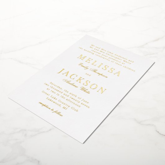 Invitation à huile de Mariage classique et raffiné (Rotation)