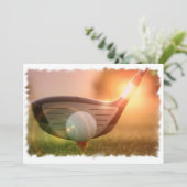 Invitation à jouer au golf (Debout devant)