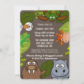 Invitation à jouer de Zoo Child (Dos)