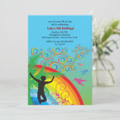 Invitation à Jump Birthday Party (Debout devant)