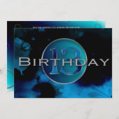 Invitation à la 13e fête d'anniversaire - Blues Ab (Devant / Derrière)