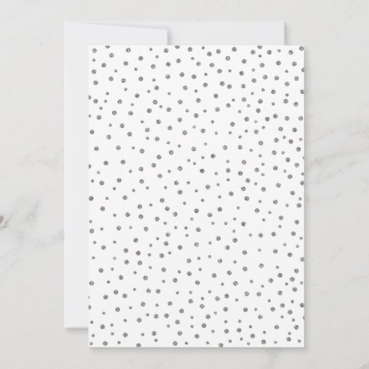 Invitation À la 15e Anniversaire - Blanc Argent (Dos)