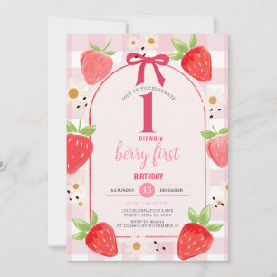 Invitation à la 1ère fête d'anniversaire Coquette