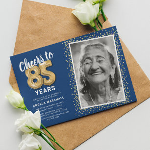 Invitation À la 85e photo d'anniversaire de The Years
