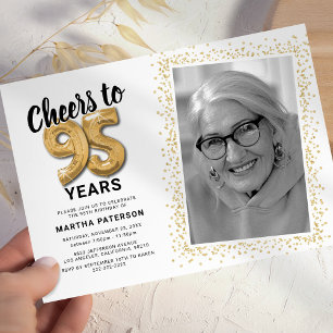 Invitation À la 95e année d'anniversaire de Cheers Photo