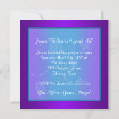 Invitation à la 9e fête d'anniversaire de Purple B (Dos)