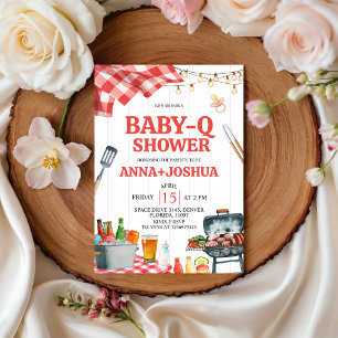 Invitation à la Baby-Q sous la véranda en vichy ro