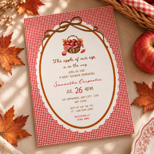 Invitation à la Baby Shower Apple Of Our Eye d'Aut