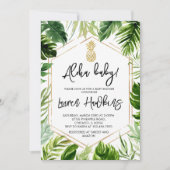 Invitation à la Baby Shower au thème de l'ananas v (Devant)