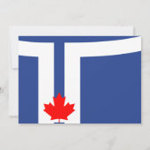 Invitation à la Baby Shower avec le drapeau de Tor (Dos)