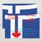 Invitation à la Baby Shower avec le drapeau de Tor (Devant / Derrière)