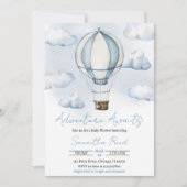 Invitation à la Baby Shower Aventure à Venir (Devant)