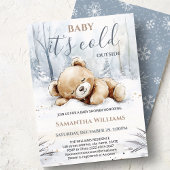 Invitation à la Baby Shower 'Bébé, il fait froid d