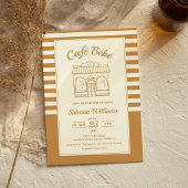 Invitation à la Baby Shower « CAFÉ BÉBÉ »