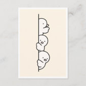Invitation à la baby shower Canard (Dos)