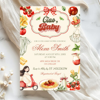 Invitation à la baby shower Ciao Baby