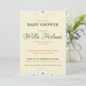 Invitation à la baby shower Daisy (Debout devant)