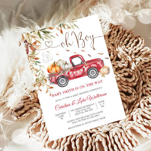 Invitation à la Baby Shower d'Automne pour le Cami