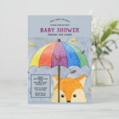 Invitation à la Baby Shower de Autumn Fox (Debout devant)
