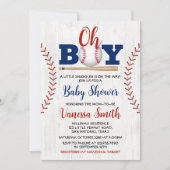 Invitation à la baby shower de baseball (Devant)
